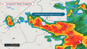 Radar snapshot VA flood reports
