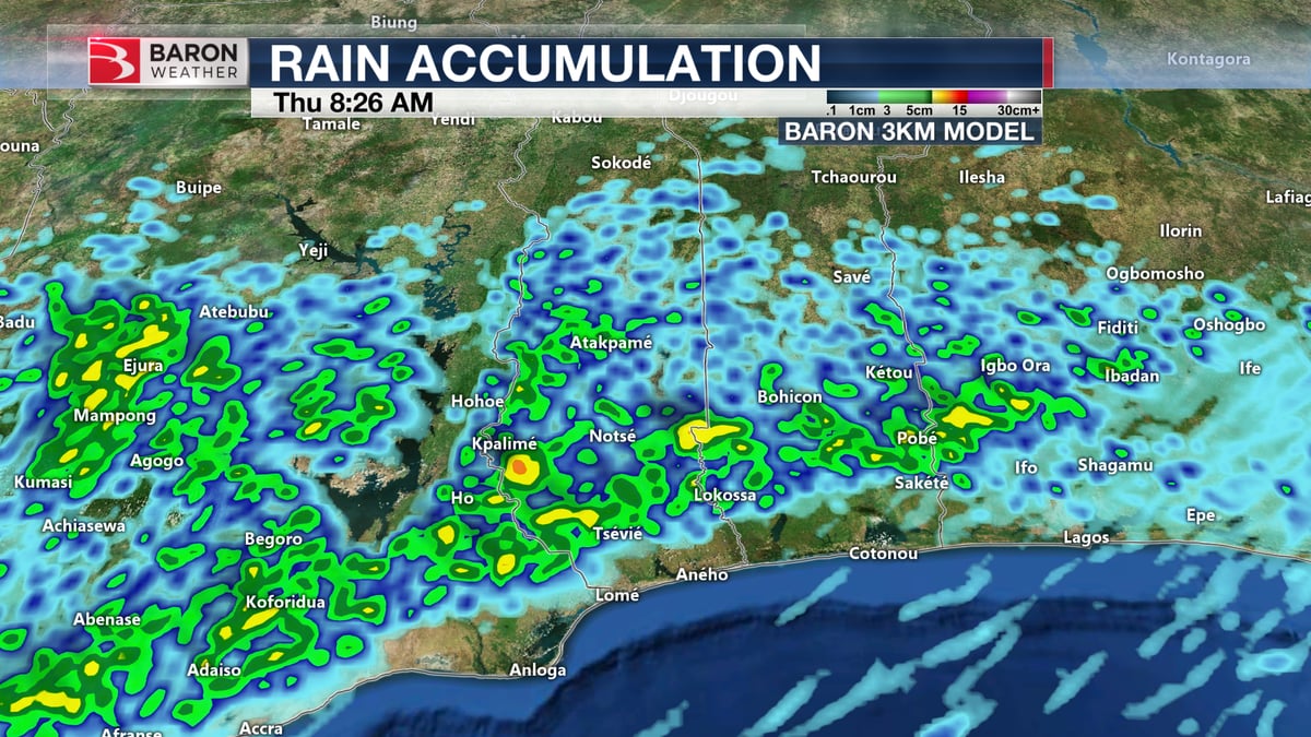 Togo Rain Accumulation