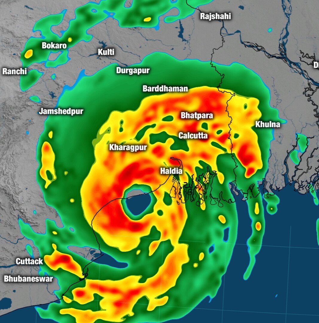 BKG Model Precip Cyclone Dana