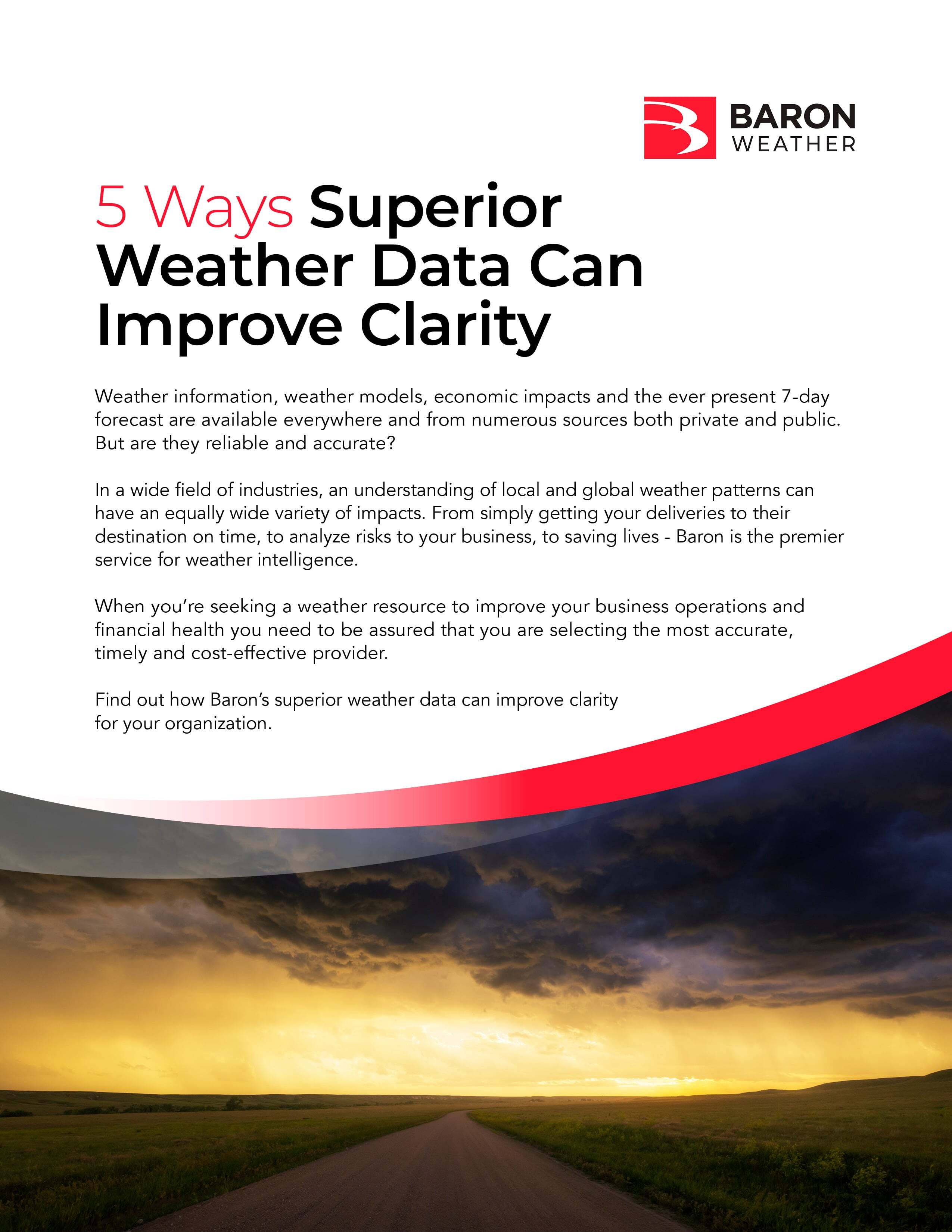 5 Ways Superior Weather Data Can Improve Clarity